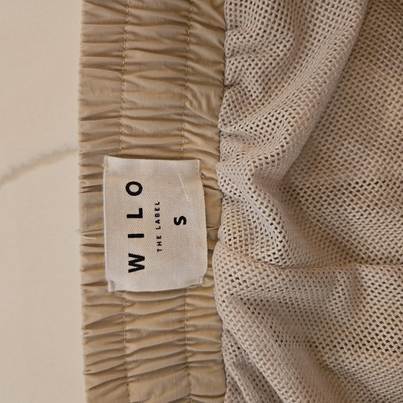 Wilo The Label Parachute Track Jogger Pants Womens Size Small Tan - Picture 5 of 8